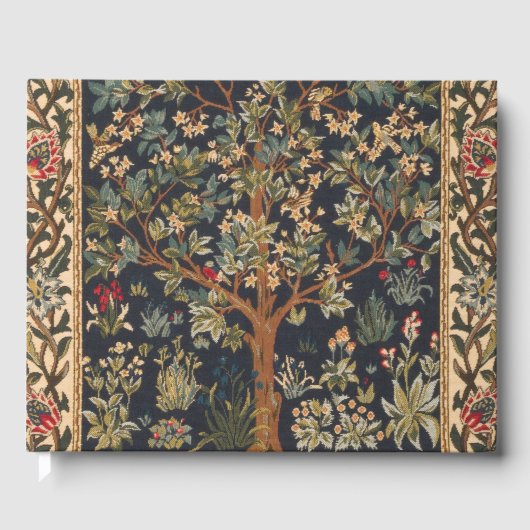 William Morris - Lebensbaum Gästebuch (Vorderseite)