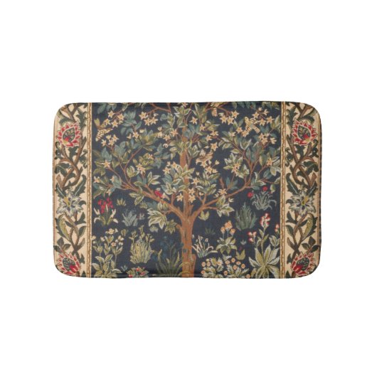 William Morris - Lebensbaum Original Badematte (Vorderseite)