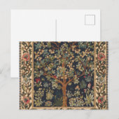 William Morris - Lebensbaum Original Postkarte (Vorne/Hinten)
