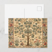 William Morris Lebensbaum Postkarte (Vorne/Hinten)