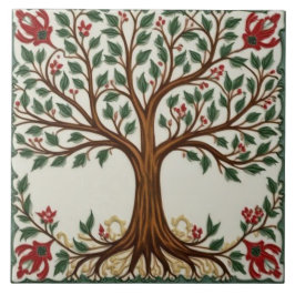 William Morris Lebensbaum Vintage Prä-Rafaelit Fliese