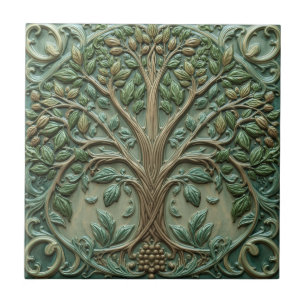 William Morris Lebensbaum Vintage Prä-Rafaelit Fliese
