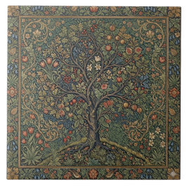 William Morris Lebensbaum Vintage Prä-Rafaelit Fliese
