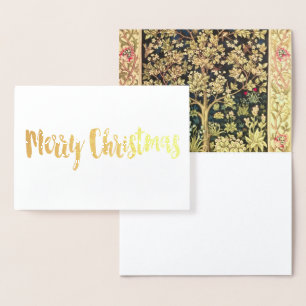 William Morris Lebensbaum Vintage Prä-Rafaelit Folienkarte