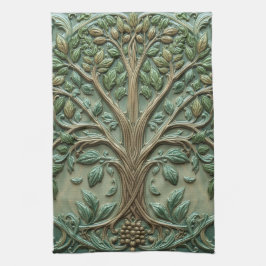 William Morris Lebensbaum Vintage Prä-Rafaelit Geschirrtuch