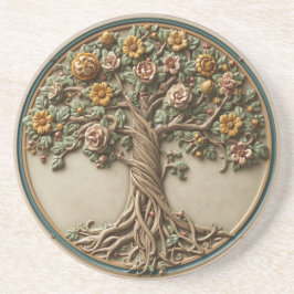 William Morris Lebensbaum Vintage Prä-Rafaelit Getränkeuntersetzer