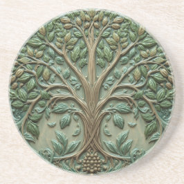 William Morris Lebensbaum Vintage Prä-Rafaelit Getränkeuntersetzer