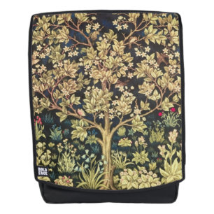 William Morris Lebensbaum Vintage Prä-Rafaelit Rucksack