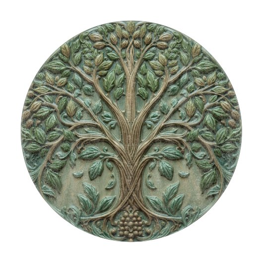 William Morris Lebensbaum Vintage Prä-Rafaelit Schneidebrett (Vorderseite)