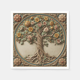 William Morris Lebensbaum Vintage Prä-Rafaelit Serviette