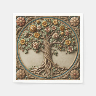 William Morris Lebensbaum Vintage Prä-Rafaelit Serviette