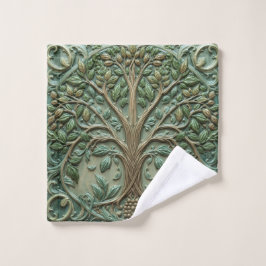 William Morris Lebensbaum Vintage Prä-Rafaelit Waschlappen