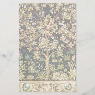 William Morris Lebensbaum Vintage Prä-Rafaelitisch Briefpapier