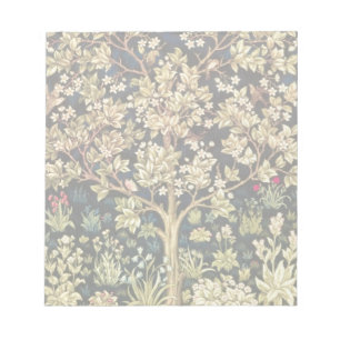 William Morris Lebensbaum Vintage Prä-Rafaelitisch Notizblock