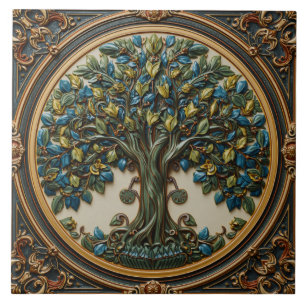 William Morris Lebensbaum Vintage Prä-Raphaelite Fliese