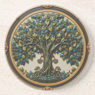 William Morris Lebensbaum Vintage Prä-Raphaelite Getränkeuntersetzer