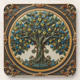 William Morris Lebensbaum Vintage Prä-Raphaelite Getränkeuntersetzer
