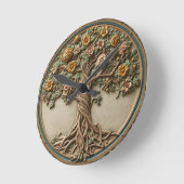 William Morris Lebensbaum Vintage Präraffaelit Runde Wanduhr (Winkel)