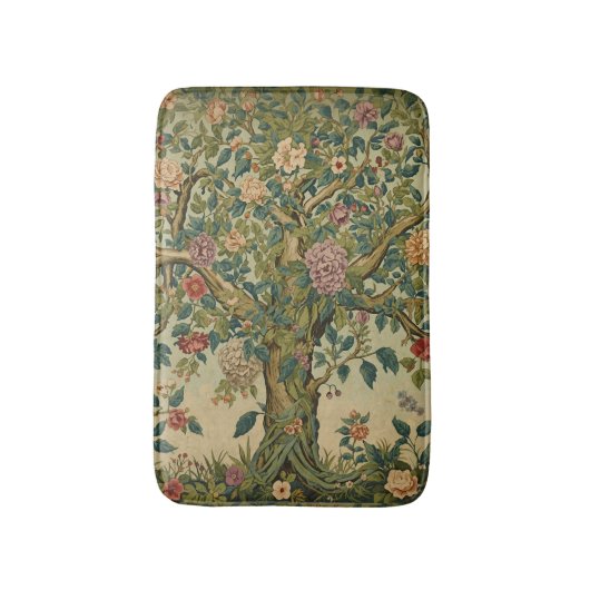 William Morris Lebensbaum Vintage Pre-Raphaelite Badematte (Vorderseite Vertikal)