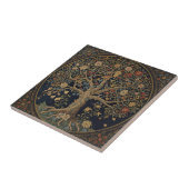 William Morris Lebensbaum Vintage Pre-Raphaelite Fliese (Seite)