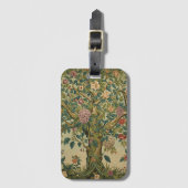 William Morris Lebensbaum Vintage Pre-Raphaelite Gepäckanhänger (Vorderseite Vertikal)