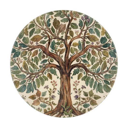 William Morris Lebensbaum Vintage Pre-Raphaelite Schneidebrett (Vorderseite)