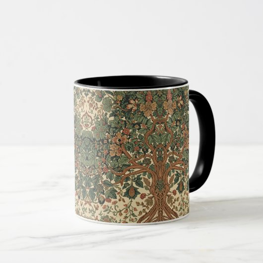 William Morris Lebensbaum Vintage Pre-Raphaelite Tasse (VorderseiteRechts)