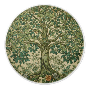 William Morris Lebensbaum Vintage Vor-Raphaeliten Keramikknauf