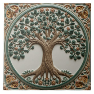 William Morris Lebensbaum Vintage Vor-Raphaeliter Fliese