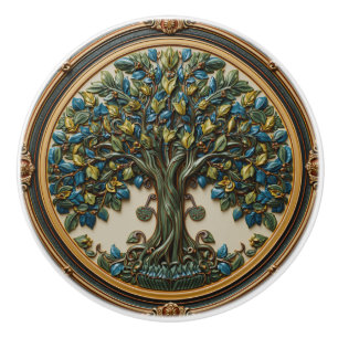 William Morris Lebensbaum Vintage Vor-Raphaeliter Keramikknauf