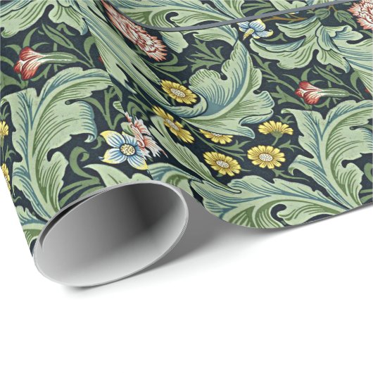 William Morris - Leicester, Blumenmuster Geschenkpapier (Rolleneckpunkt)