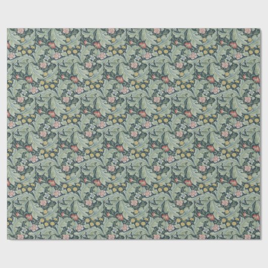 William Morris Leicester Verlasse Blume Carnation Geschenkpapier (Flach)