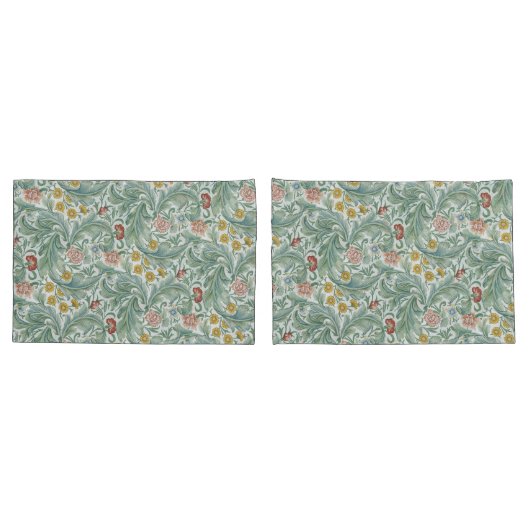 William Morris Leicester Verlasse Blume Carnation Kissenbezug (Rückseite-Set)