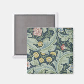 William Morris Leicester Verlasse Blume Carnation Magnet (Vorderseite/Rückseite)