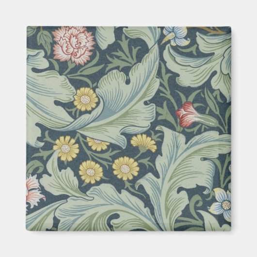 William Morris Leicester Verlasse Blume Carnation Magnet (Vorne)