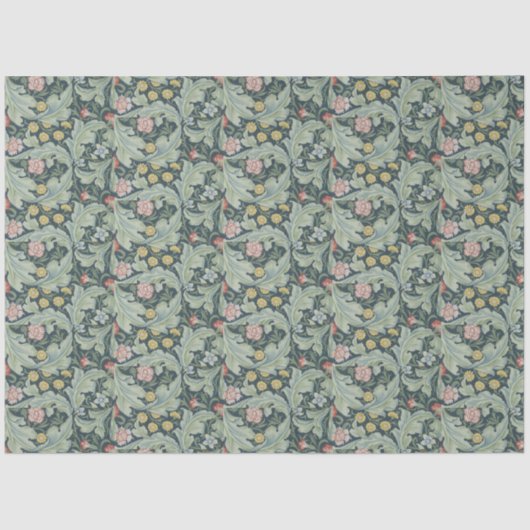 William Morris Leicester Verlasse Blume Carnation Seidenpapier (Vorderseite)