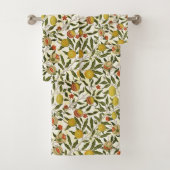 William Morris Lemons Pomegranate Frucht Badhandtuch Set (Insitu)