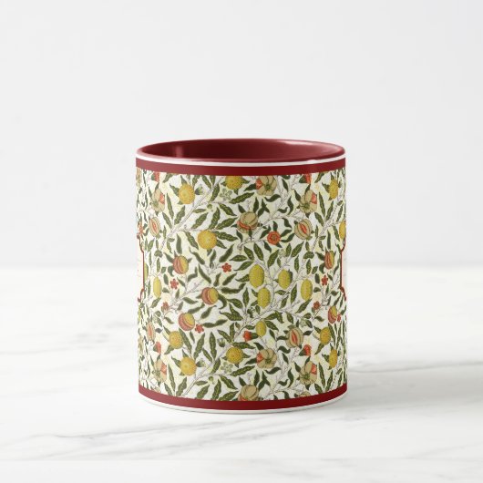 William Morris Lemons Pomegranate Pattern Tasse (Zentrum)