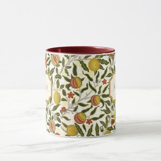 William Morris Lemons Pomegranate Pattern Tasse (Zentrum)