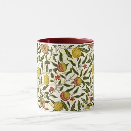 William Morris Lemons Pomegranate Pattern Tasse (Zentrum)