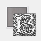 William Morris Letter B - Magnet (Vorderseite/Rückseite)