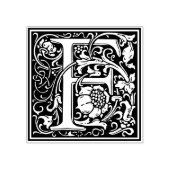 William Morris Letter F Gummistempel (Prägung)