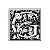William Morris Letter G Monogram Gummistempel (Prägung)