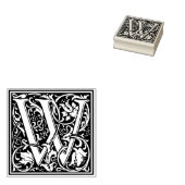 William Morris Letter W Gummistempel (Stempel)