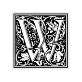 William Morris Letter W Gummistempel (Prägung)