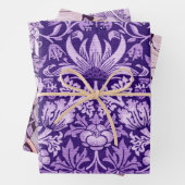 William Morris, Lila Geschenkpapier Set (Beispiel)