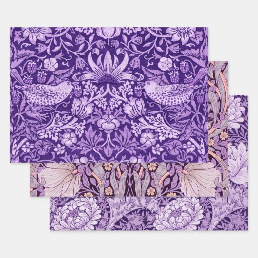 William Morris, Lila Geschenkpapier Set (Set)