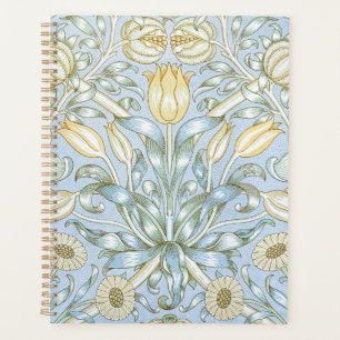 William Morris Lilie- und Granatapfel-Blumenmuster Planer