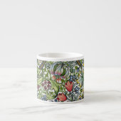 William Morris-Lilien-Blumenchintz-Muster-Espresso Espressotasse (Vorderseite)
