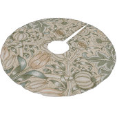 William Morris Lilien- und Granatapfel-Blumenmuste Polyester Weihnachtsbaumdecke (Schrägansicht)